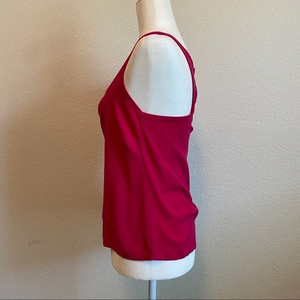 𝅺copper Key Pink Zip Back Racerback Tank Top L - Picture 2 of 6